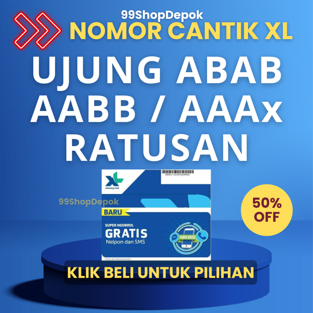 Nomor Cantik XL Kode 55.2 - Nomer Cantik XL ABAB AAAX Kartu Perdana XL 4g Nomor Cantik XL 8888 Nomor