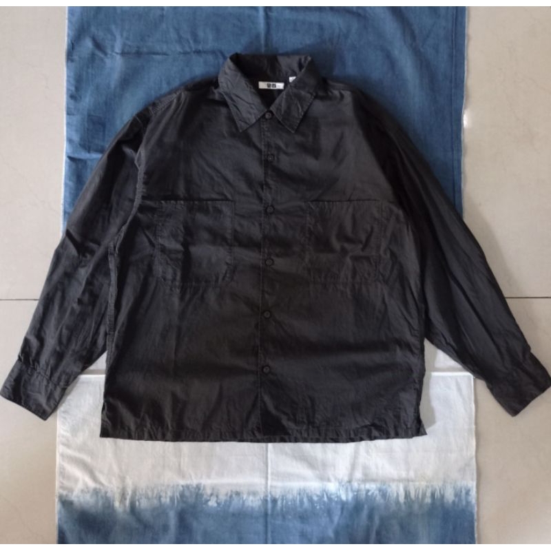 Kemeja Lengan Panjang Uniqlo U Hijau Army Size M (Uniqlo Undercover Longsleeve Shirt)