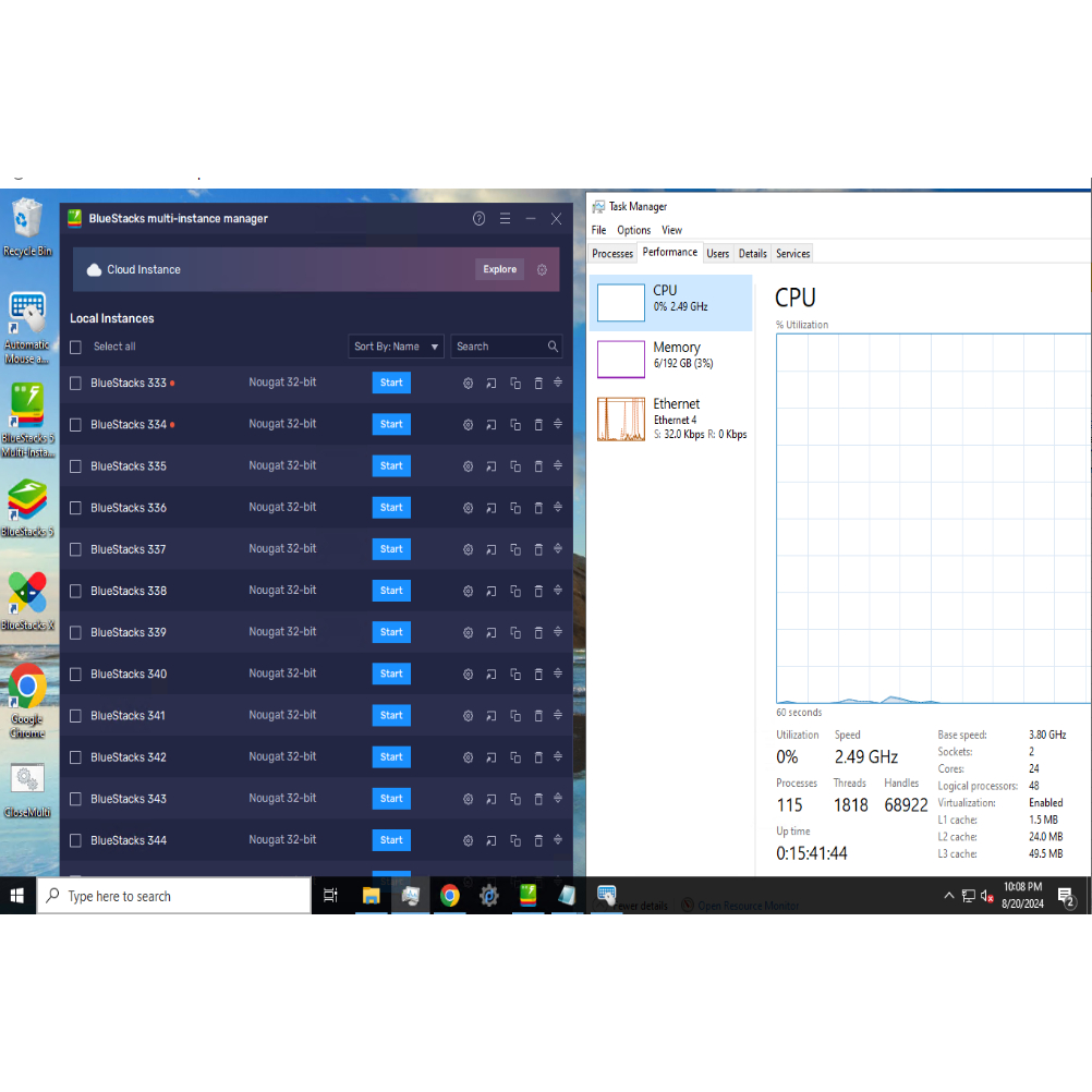 RDP BARAMETAL RAM 32 GB SUPPORT EMULATOR