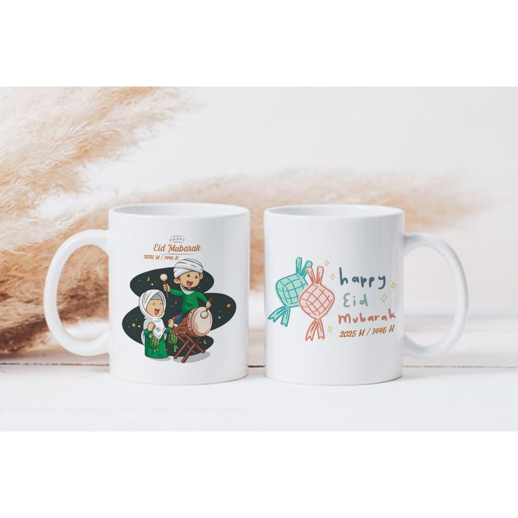 Hampers Mug Lebaran Souvenir Lebaran Gelas Mug Eid Mubarak Mug Happy Eid Mubarak