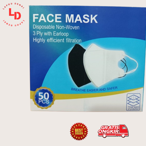 Masker Duckbil Hitam / Masker Duckbil Putih