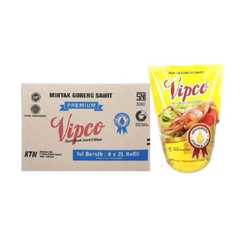 

MINYAK GORENG VIPCO 1 DUS(@2 LITER)