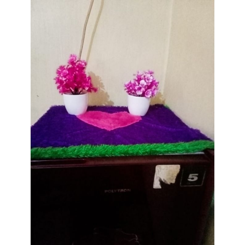 Taplak kulkas motif uk 100x50/Taplak Kulkas bulu rasfur Kurnia sindo