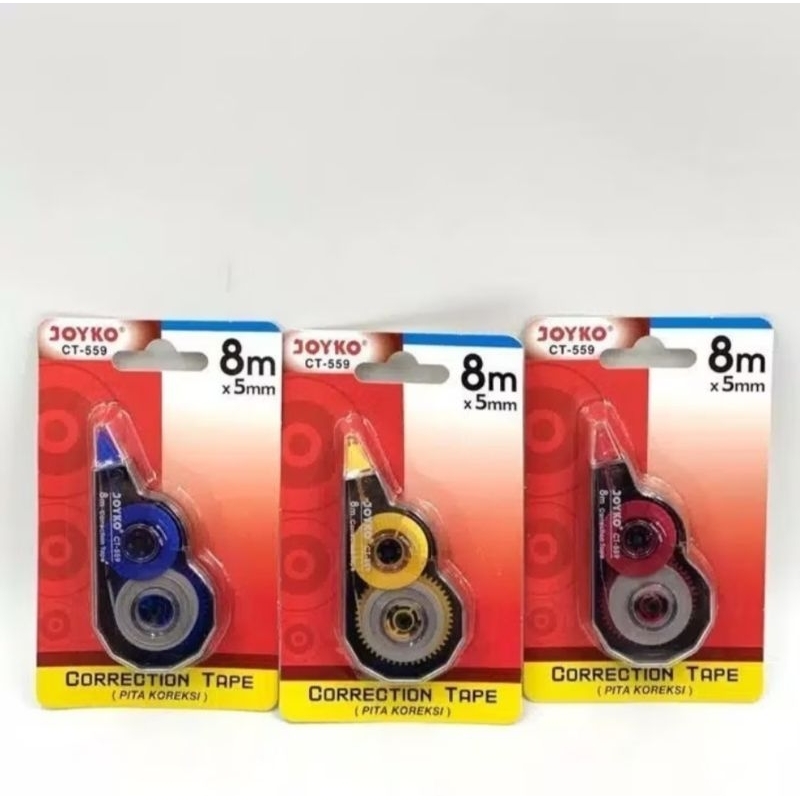 

Correction Tape Joyko CT-559 / Pita Koreksi Joyko 8m x 5mm