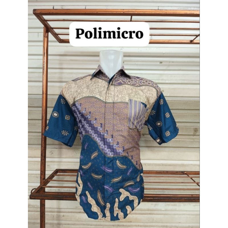 batik cowok lengan pendek (motif safira pink)