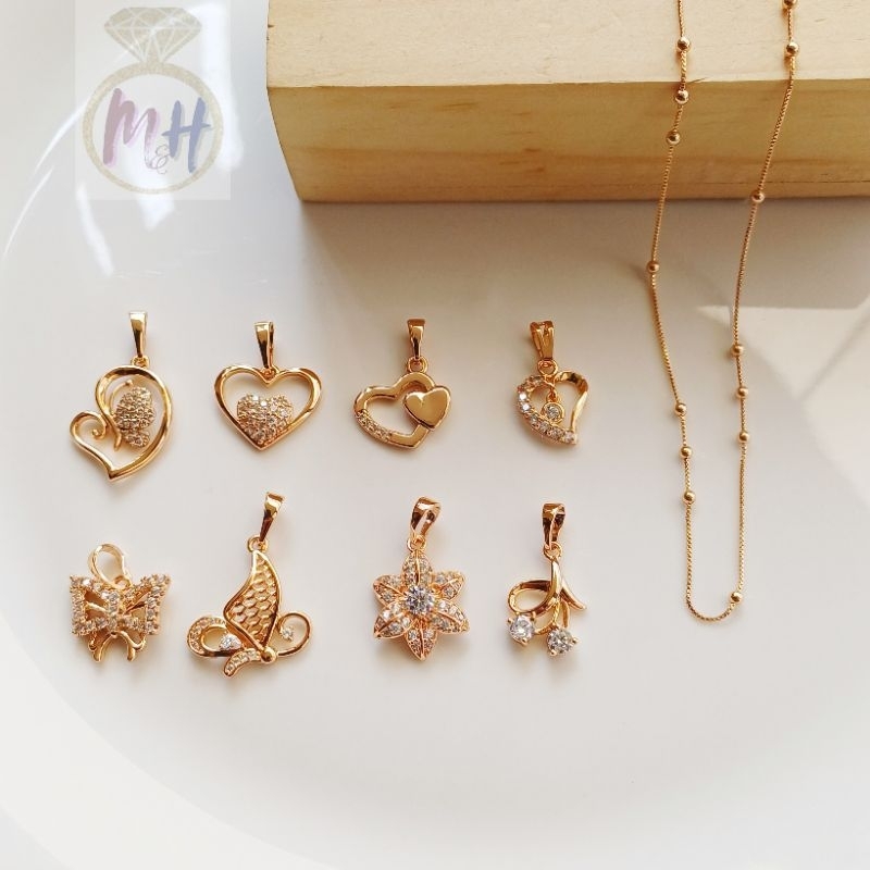 M&H-kalung iras mainan-kalung + liontin-kalung liontin love-kalung liontin kupu-kalung stopper-kalun