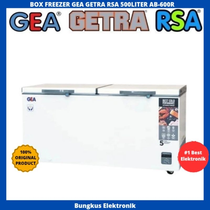 BOX FREEZER GEA 500LITER AB-600R CHEST FREEZER GEA RSA 500L