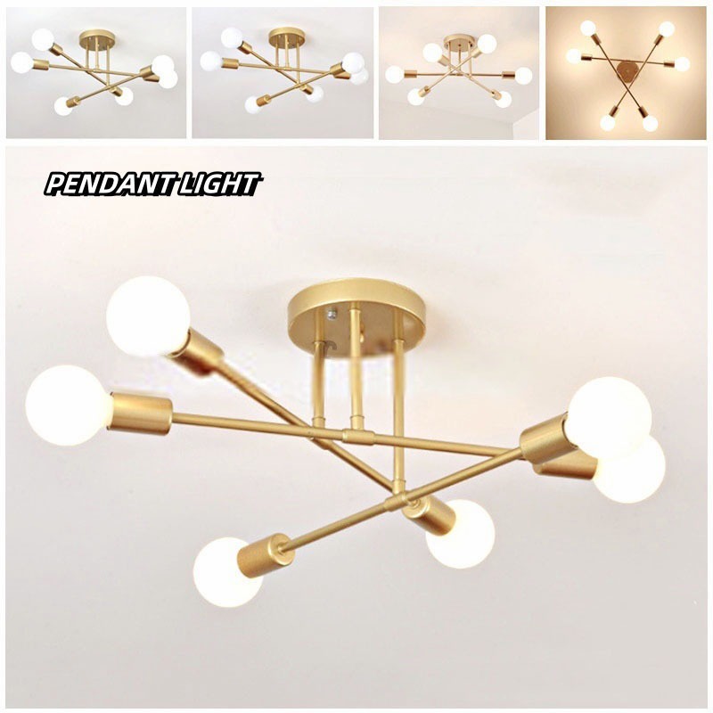 Lampu Gantung 6/8 Lampu Hias Gantung Minimalis Lampu Gantung Industrial Lampu Gantung Ruang Tamu