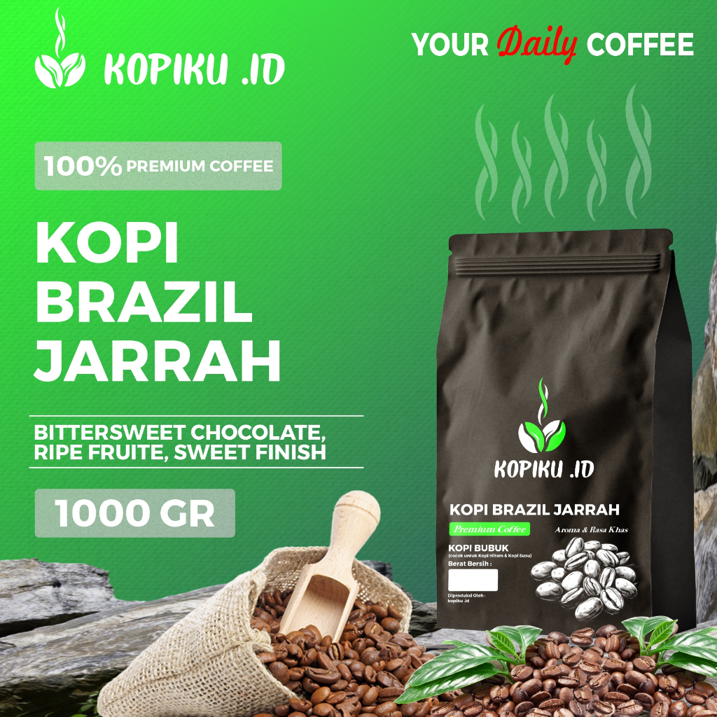 

kopiku.id - Bubuk kopi Brazil Jarrah Premium Rasa Nikmat Asli Bergaransi