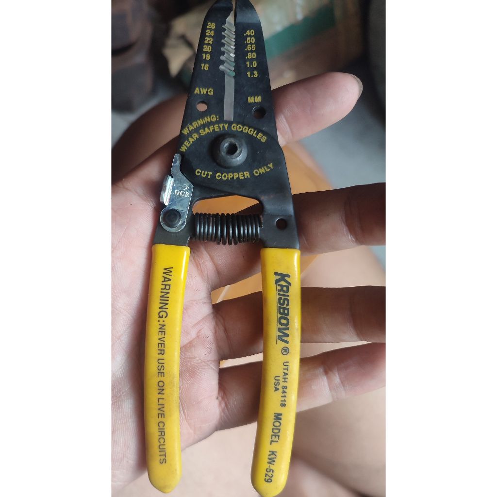 Tang Kupas Kabel Krisbow Vintage Made USA