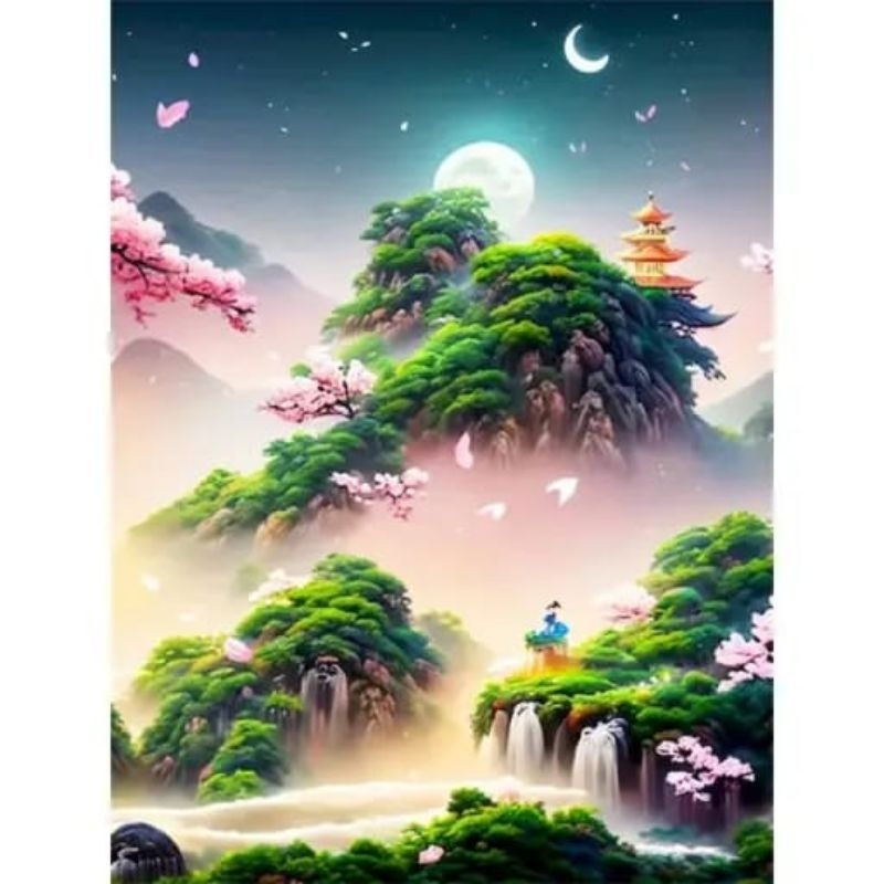 

DIY Diamond Painting Full Drill Lukisan Berlian Kerajinan Tangan 30x40cm JunDW