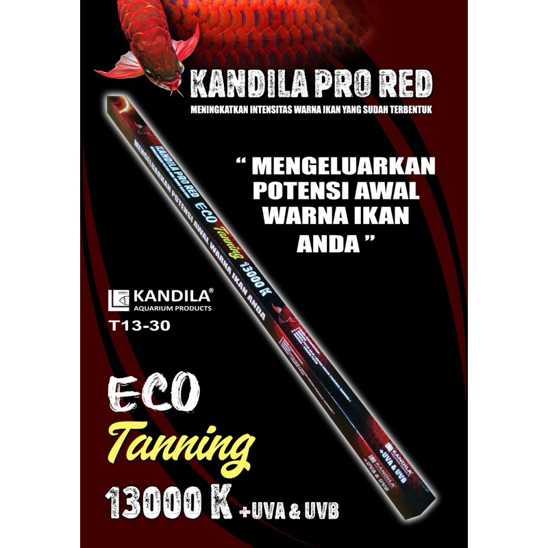 Kandila Official Pro Red Tanning ECO & View Series Lampu Celup LED Aquarium