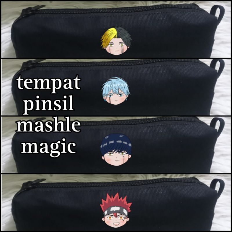 

kotak pinsil lance tepak mash bernedet dot barret rayne ames pen case anime mashle