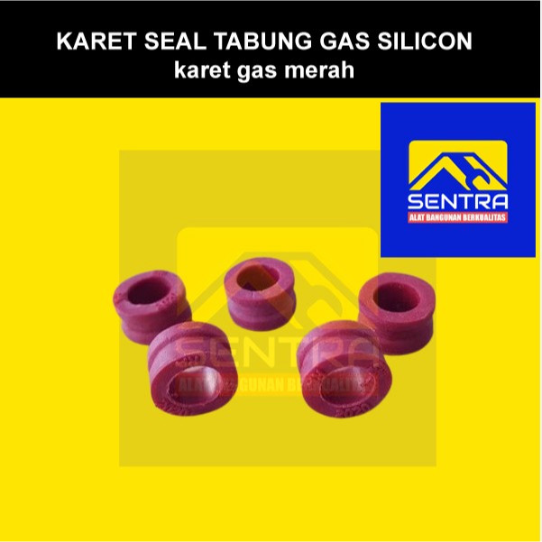 KARET SEAL TABUNG GAS SILICON / karet gas merah
