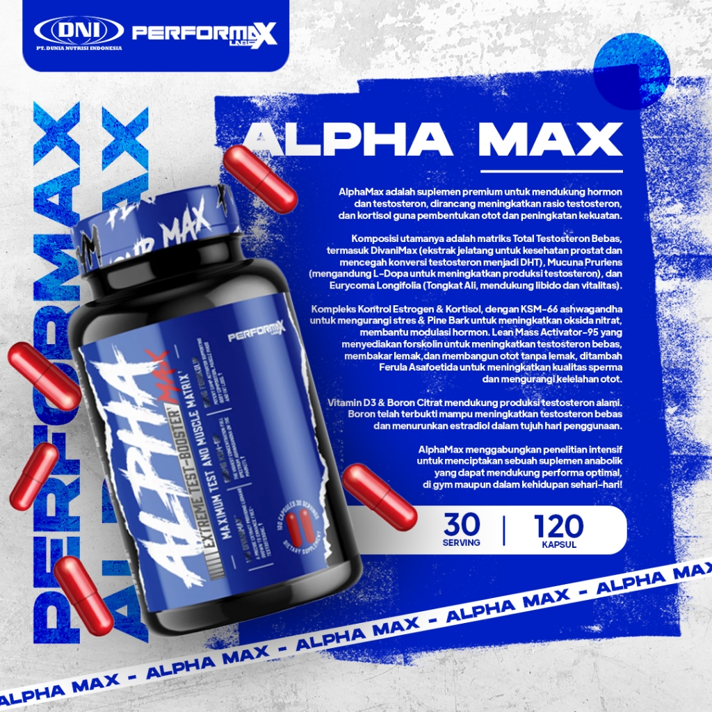 PERFORMAX LABS ALPHA MAX 120 CAPS (30 SERV)