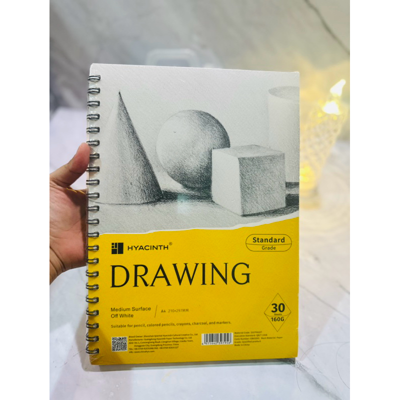 

Hyacinth Drawing sketchbook Standard Grade 30 lembar 160Gram cocok untuk semua media