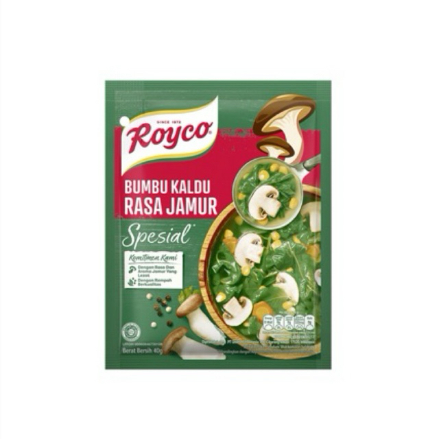 

Royco Bumbu Penyedap Makanan Kaldu Jamur Spesial Tanpa Penguat Rasa 40 gr