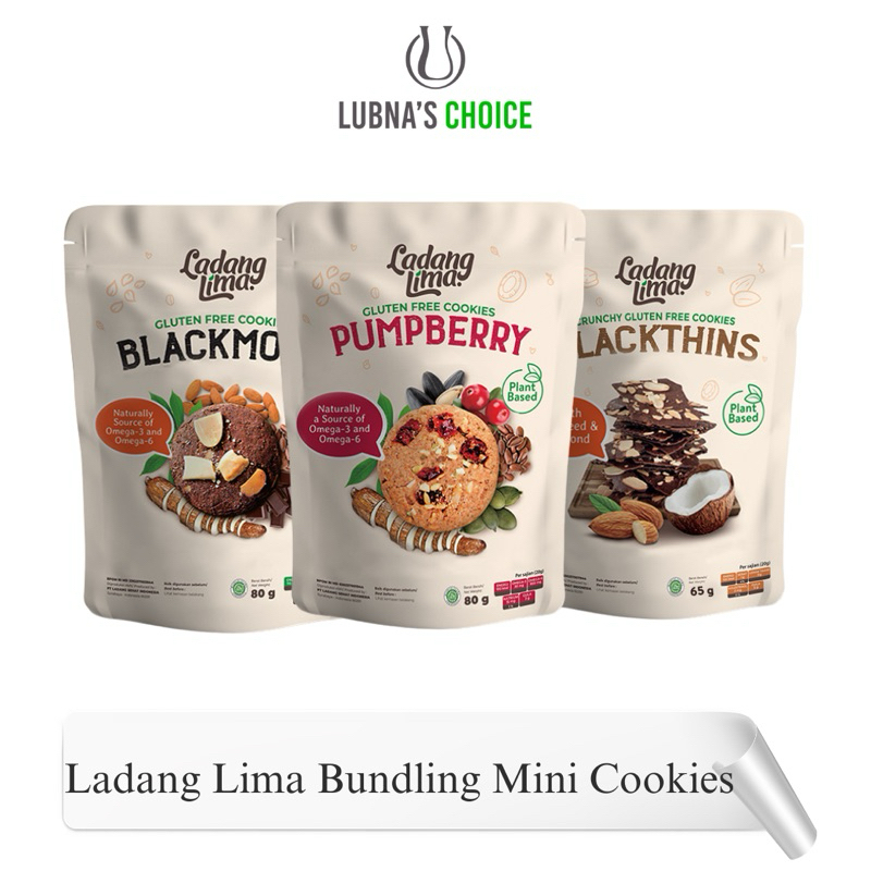 

Ladang Lima Bundling Mini Cookies, Cookies Sehat Bebas Gluten