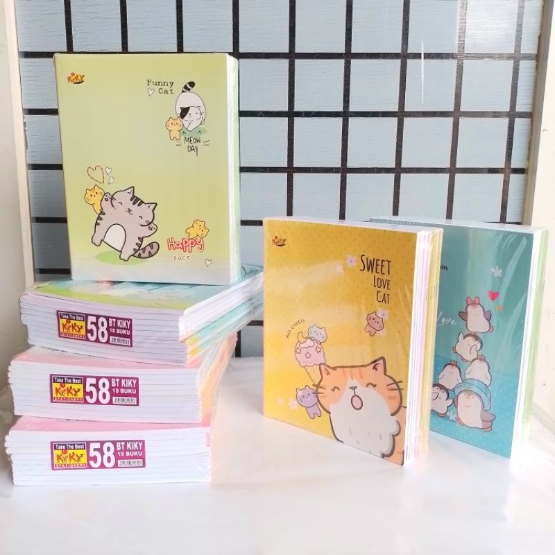 

MilL Buku Tulis Kiky 58 Lembar Karakter ( Pak 10 Buku ) [ Original ]