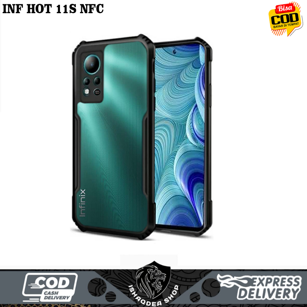 CASE SHOCKPROOF INFINIX HOT 11S NFC HARDCASE TRANSPARAN ARMOR