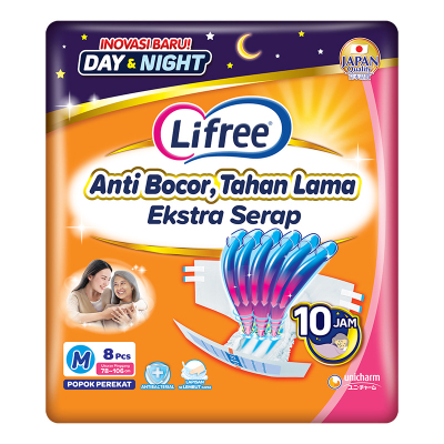 LIFREE POPOK DEWASA PEREKAT UKURAN M ISI 8 PCS