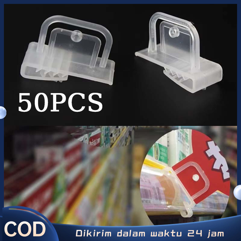 

Isi 50 Wobbler Promosi Toko Pvc Klip Gigi Lurus Transparan Clip Pamflet Media Promo