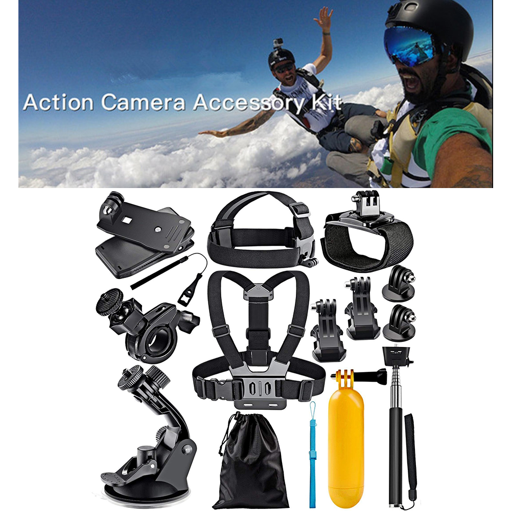 Satu Toko Ajaa - ZELENOR Set Holder Kamera Aksi 14in1 Stand Monopod Bracket GoPro - Z12