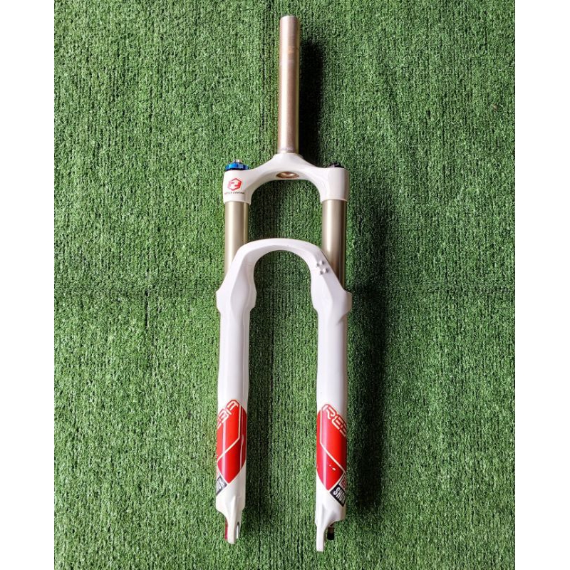 Fork Sepeda MTB REBA ROCK SHOX 26" Dual Air Suspension Travel 100mm Rebound Second Mulus