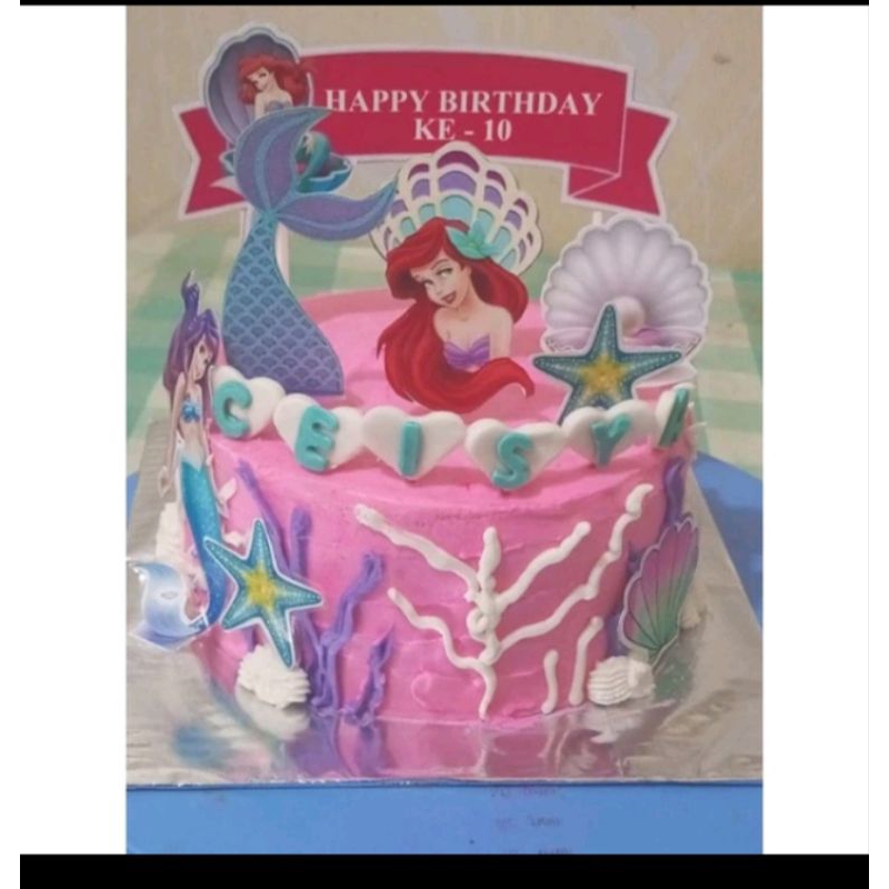 

kue ulang tahun mermaid