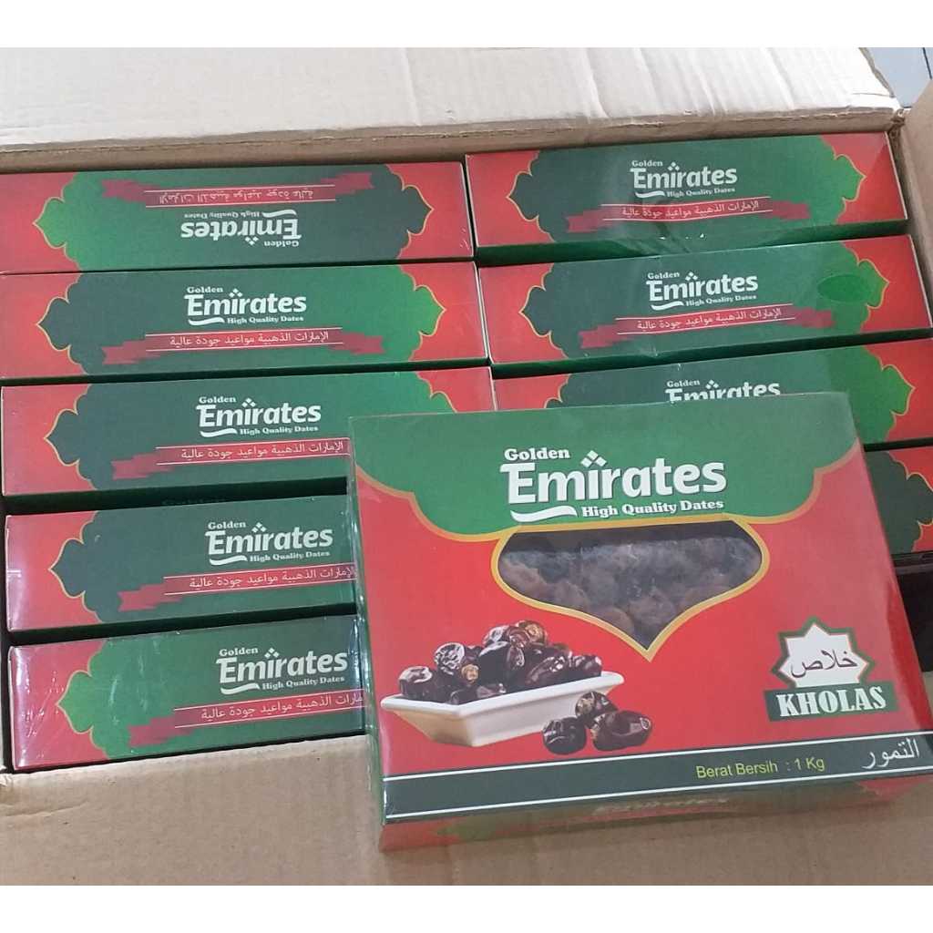 

Golden Emirates Kolas khalas Berat Bersih 1 Kg