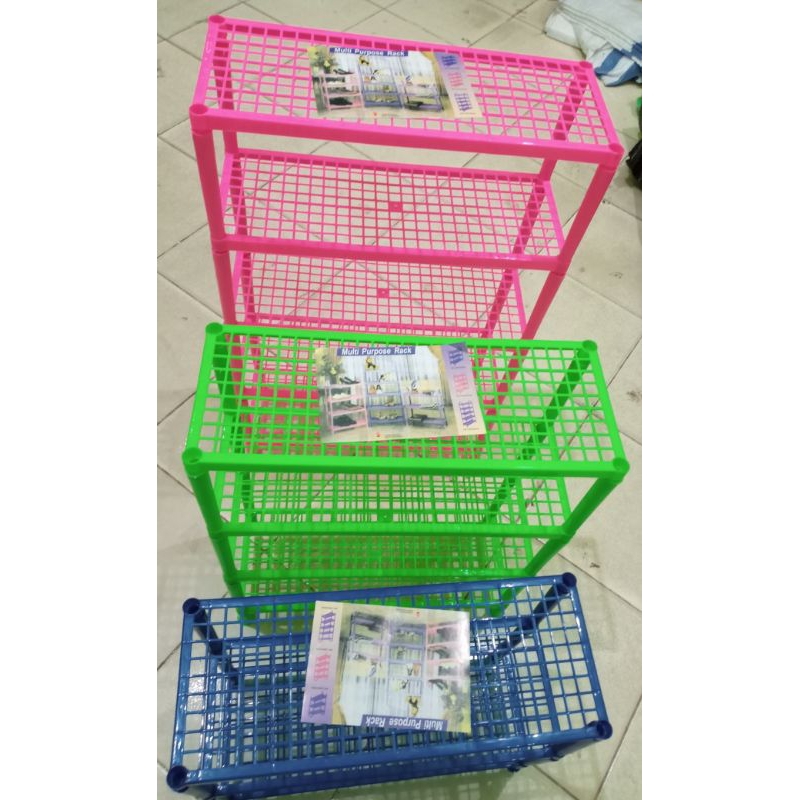 Rak Sepatu Plastik / Rak Susun / Rak Plastik / Rak Susun / Rak Serbaguna Susun 3 Furniture Tempat Se
