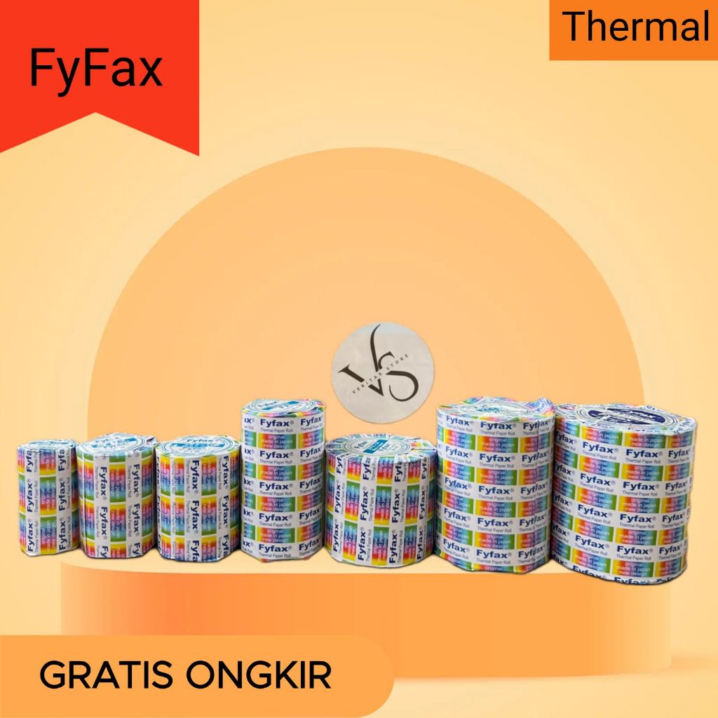 

Struk Kasir FyFax Made in Japan Kertas Thermal EDC Register Paper Roll Berbagai Ukuran