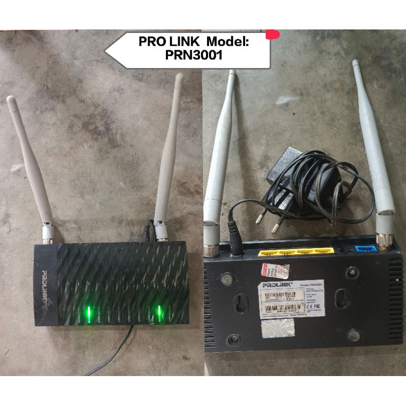 Router Prolink PRN-3001 2 Antenna - 300Mbps, 2.4Ghz - Ori belum pernah di servis