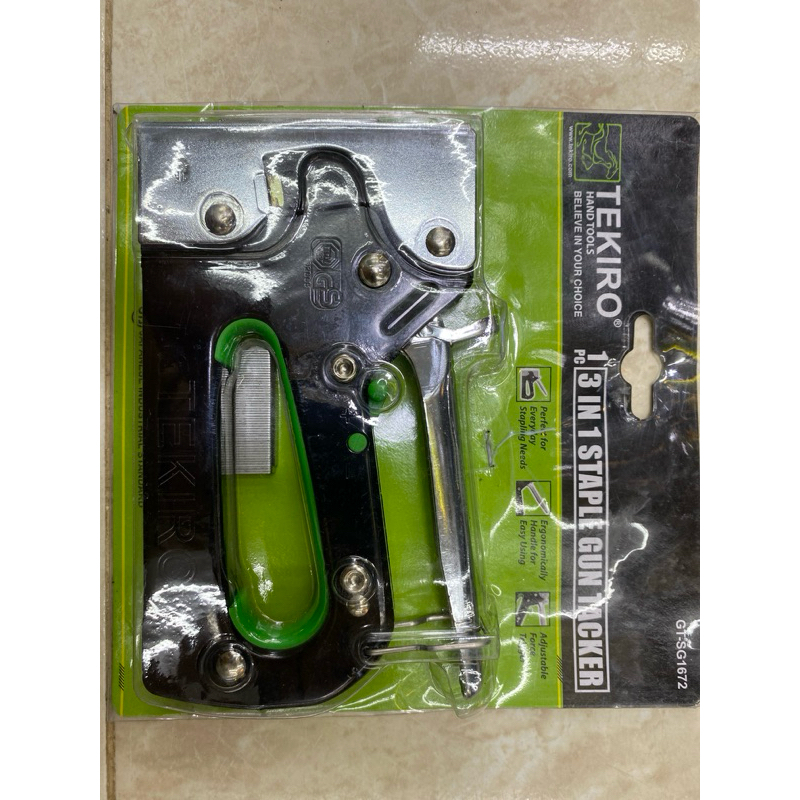 

TEMBAKAN STAPLER 3 IN 1 MEREK TEKIRO 6-14MM/ 3 IN 1 STAPLE GUN TACKER GT-SG1672