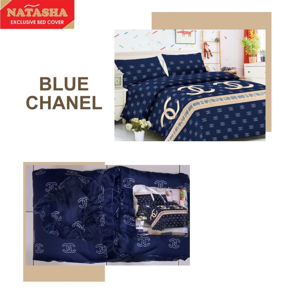 Natasha bed cover set + sprei King Size KARAKTER   uk 180 x 200 Bahan Katun Poly TC 80