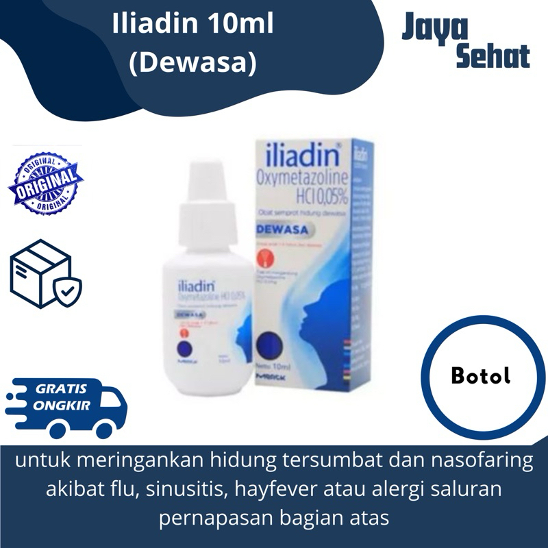 ILIADIN Dewasa semprot hidung 10 ml - untuk hidung tersumbat