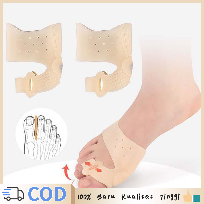 1 pasang Alat Pelurus Jempol Kaki Jempol Kaki Bengkok Pelurus Thumb Corrector Pemisah Jempol Kaki