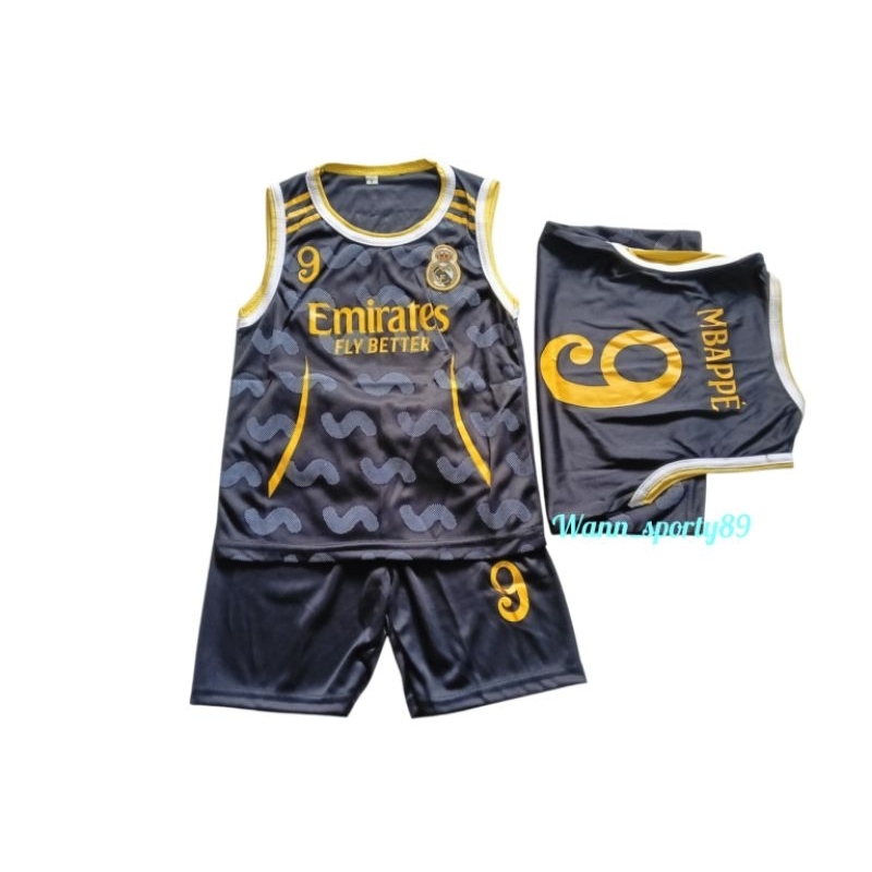 KAOS SINGLET BOLA ANAK SETELAN BAJU SINGLET UMUR 1 SAMPAI 10 TAHUN