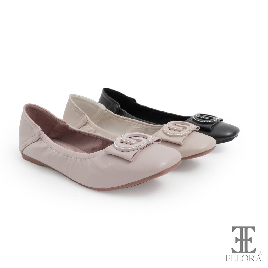 ELLORA EY-3288 Sepatu Flatshoes Wanita Import
