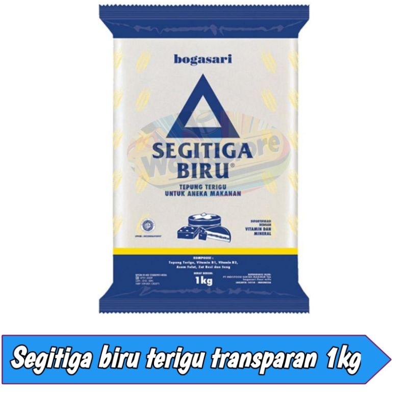 

Segitiga biru terigu transparan 1kg
