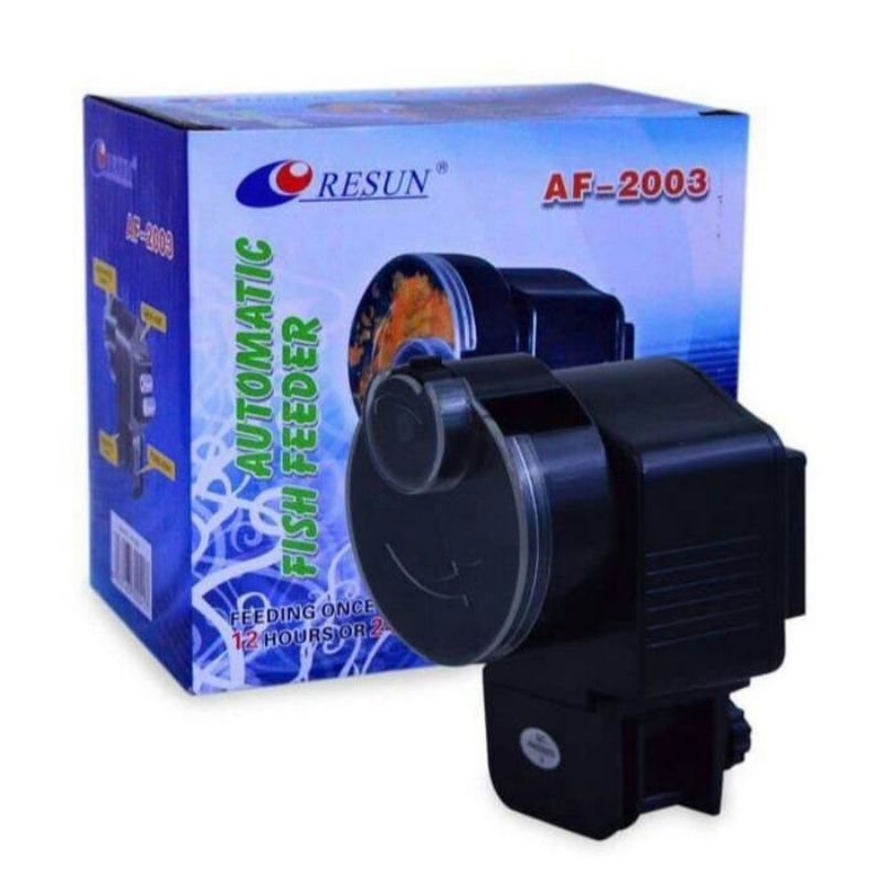 Alat pemberi pakan ikan otomatis Autofeeder Resun AF 2003 Dispenser pakan ikan otomatis Resun Autofe