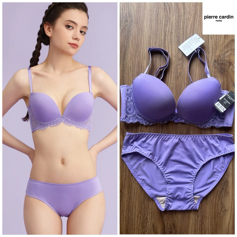 Pierre cardin bra set panty 707-73637B push up berkawat branded termurah