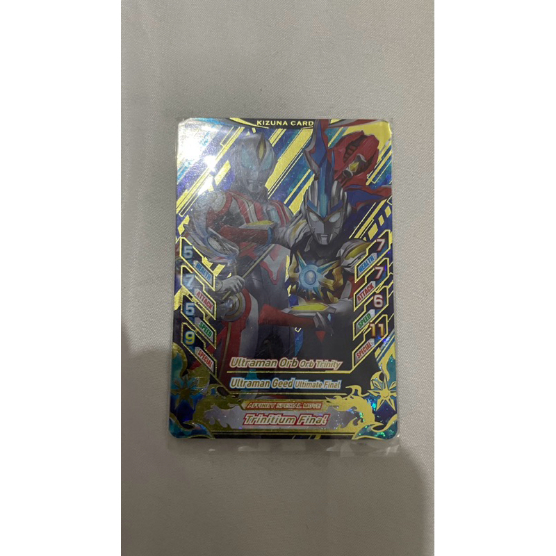 kartu ultraman fusion fight RB ver 2 kizuna card ultraman orb trinity ultraman geed ultimate final