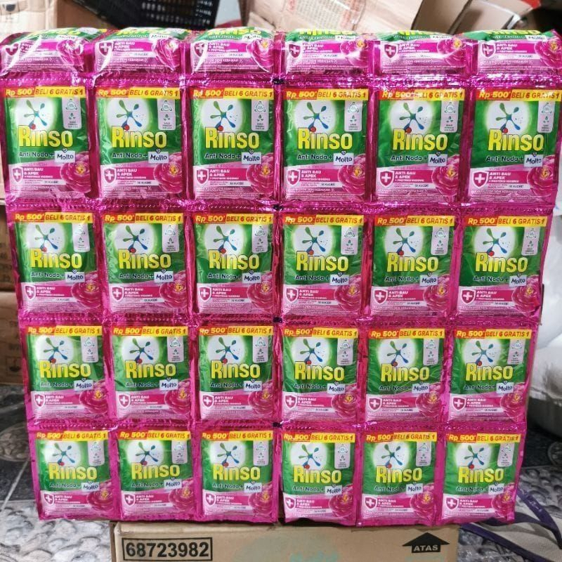 RINSO CAIR SACHET ISI 14 SACHET - 38ML PROMO