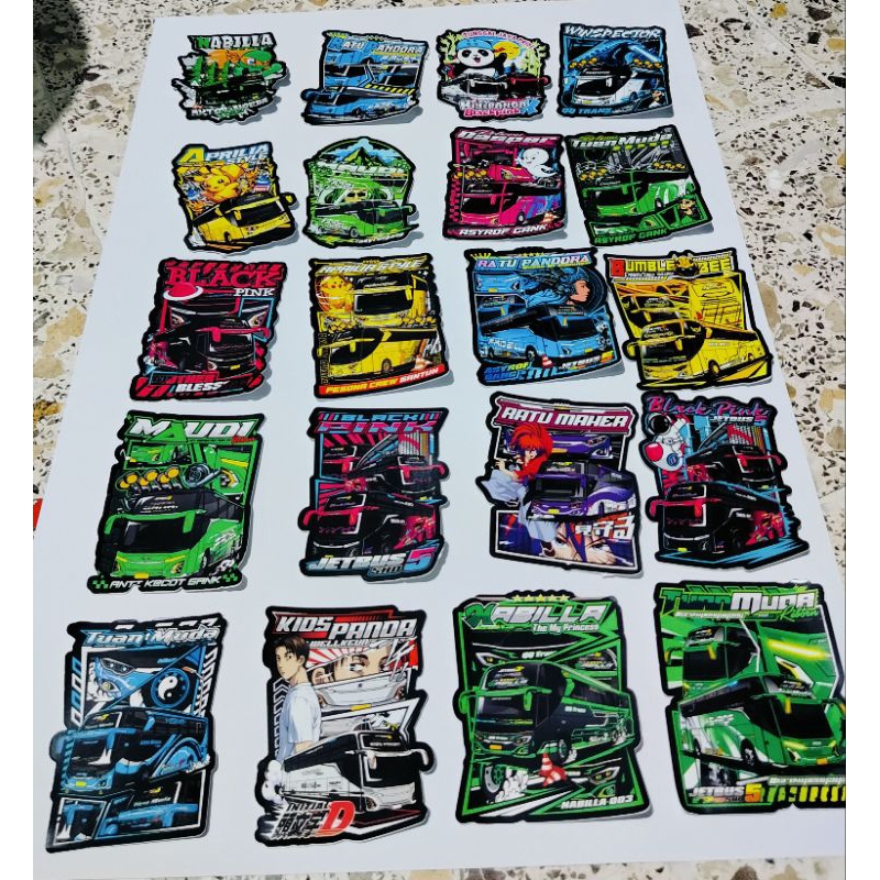 

(free sticker)CETAK STICKER CUTTING BUSMANIA TERBARU