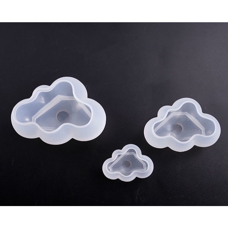 Malili | Cetakan Silikon | Cetakan Puding dan Baking | Cetakan Resin | Cetakan Lilin Awan 1 Set isi 