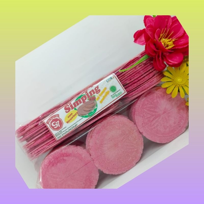 

Simping bakar rasa strawbery 1 bungkus | Simping khas Purwakarta manis | Simping bakar strawberry | Cemilan panggang | Snack bakar | Cemilan sehat diet | Simping Purwakarta | Simping strawbery