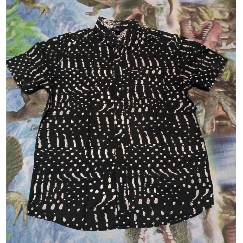Kemeja Volcom MSH Drag Dot BLK ORIGINAL