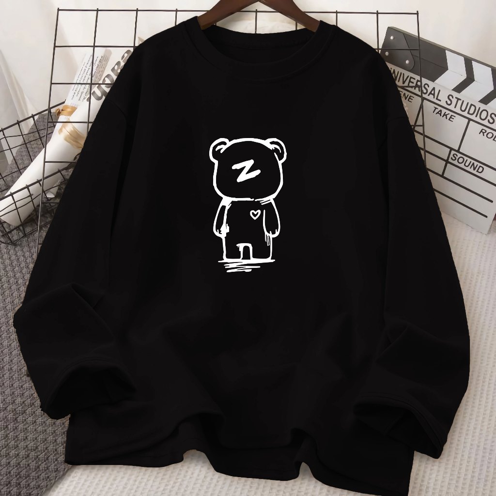 Kaos Oversize Wanita Lengan Panjang Distro Wanita Lengan Panjang Streetwear Oversize Lengan Panjang 