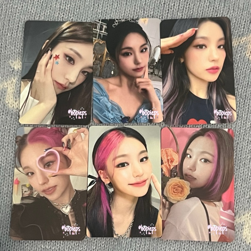 WTS JUAL PHOTOCARD YEJI ITZY YEJI TUSPI CINDERELLA HORMAT CETAKAN BUNGA NBD TOPANG DAGU CIL CRAZY IN